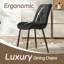 Tufted Velvet Dining Chair with Curved Back and Metal Legs, Set of 4-367653359