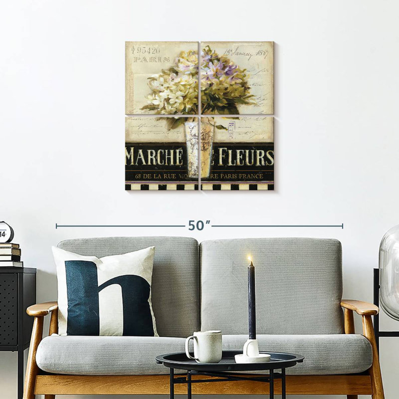 Harnek Marche De Fleurs I, 26" H x 26" W