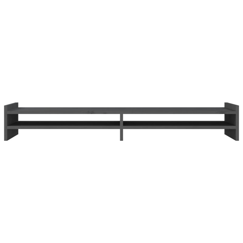 Lakeesha Wood Monitor Stand, Grey