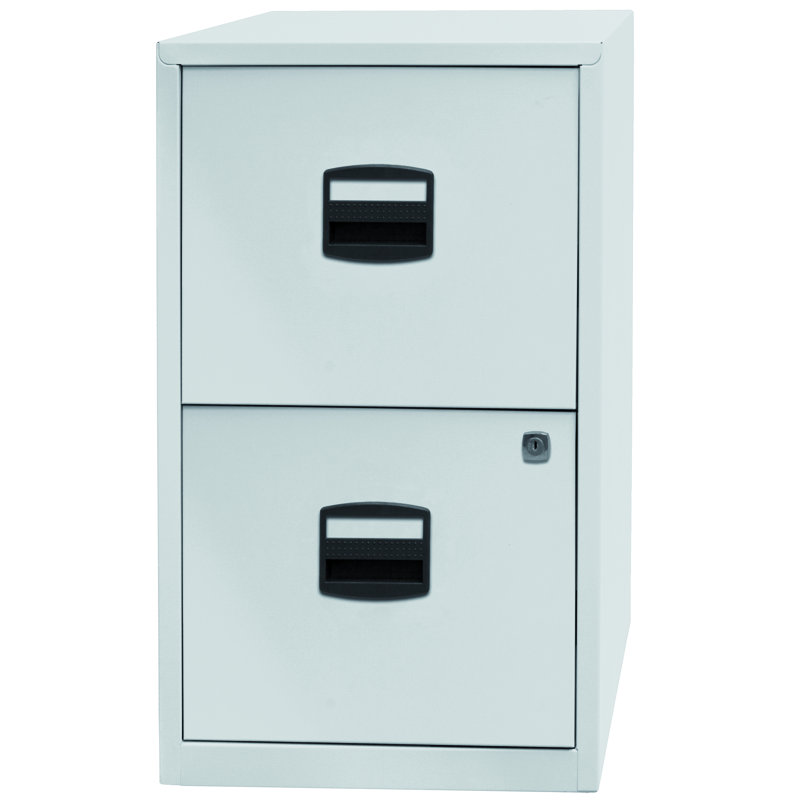 40cm Wide 2 -Drawer File Cabinet, Grey