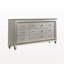 Commode à finition champagne de style moderne-805895920