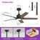 Karlena 52'' 5 - Blade Large Modern Ceiling Fan With Light Kit and Remote