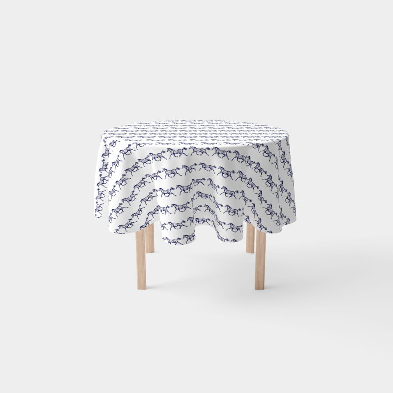 Ashlee Horses Tablecloth, 120" L x 120" W