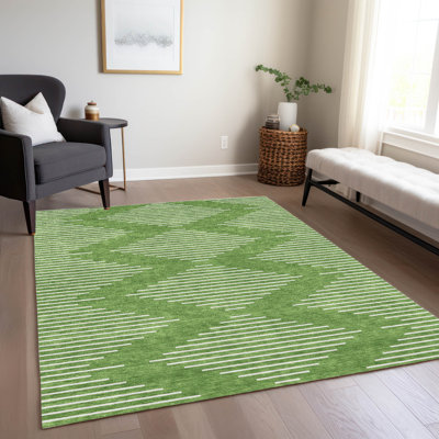 Tapis intérieur / extérieur vert Velina