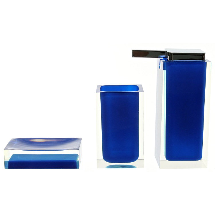 Currahee Bathroom Accessory Set, Blue