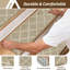 Tapis antidérapants pour marches d'escalier en bois, intérieur, ensemble de 15, beige