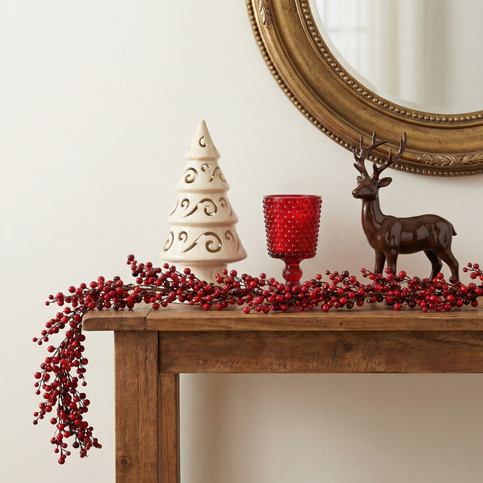 58'' in. Faux Berry Garland