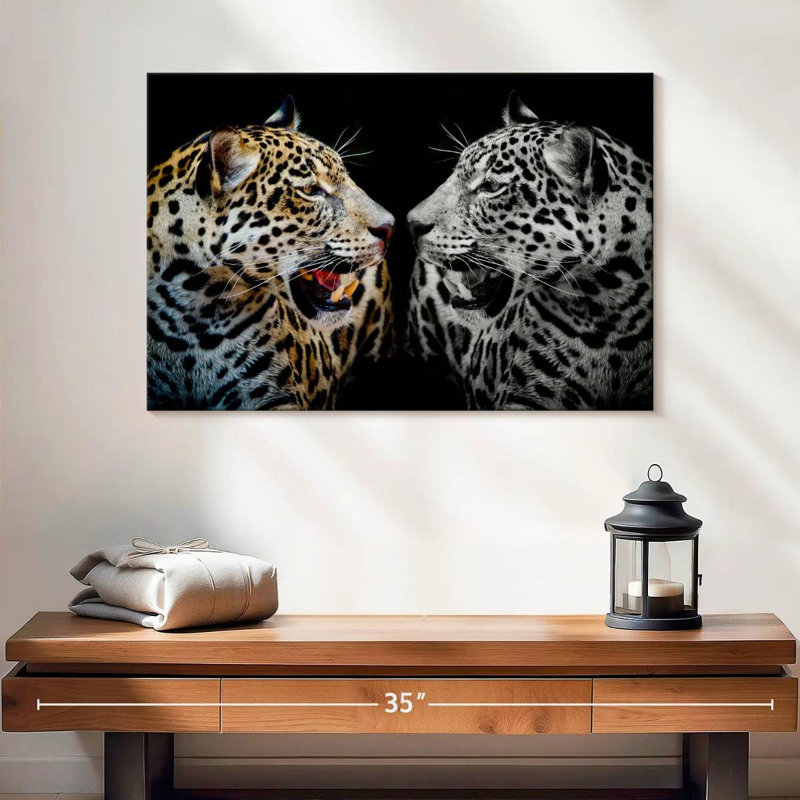 Jaguar Reflection, 8" H x 12" W