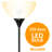 Control 70" LED Torchiere Floor Lamp with Remote and Bulb Included-855484011