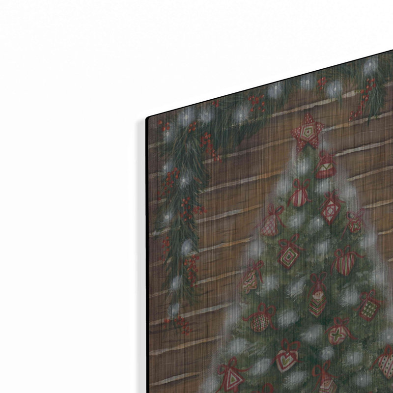 «A Log Cabin Christmas» par Pam Britton, H 24 po x l 16 po
