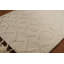Tapis décoratif ivoire à motif oriental marocain 2x3