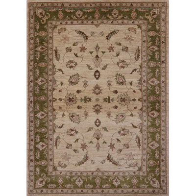 Tapis oriental beige / vert Farrow