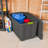 Sterilite Plastic Stackable Storage Tote w/ Lid & Wheels, Grey-62067705