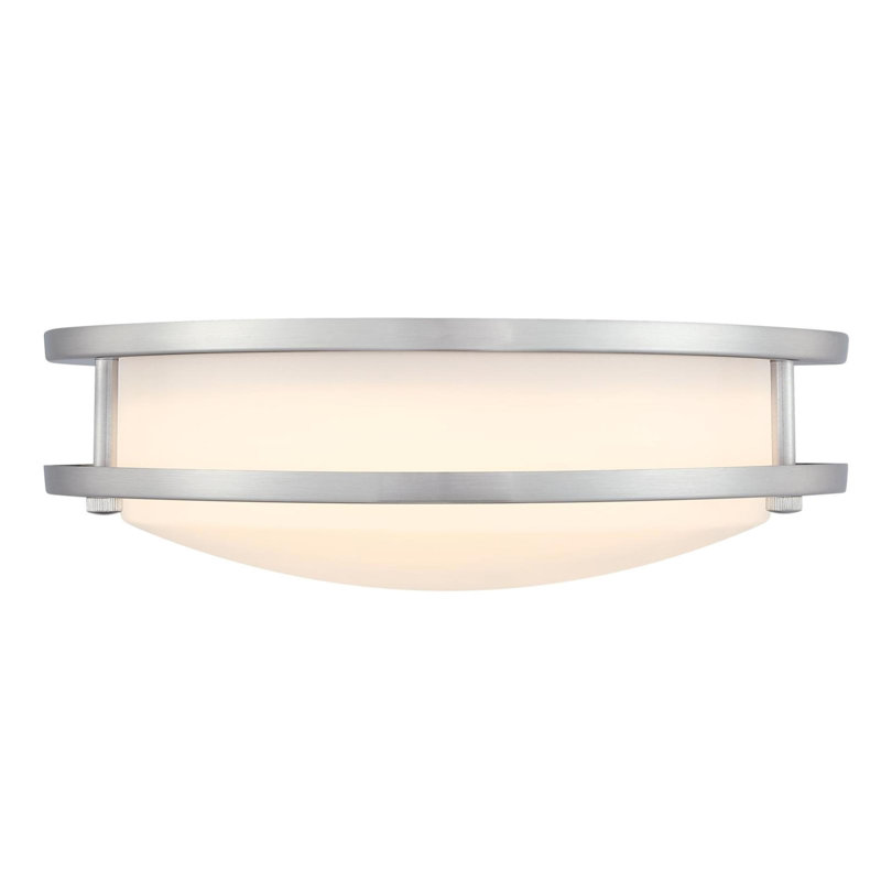 16 Inch 23 Watt LED Indoor Flush Mount Ceiling Fixture with Color Temperature Selection, Frosted Acrylic Shade
