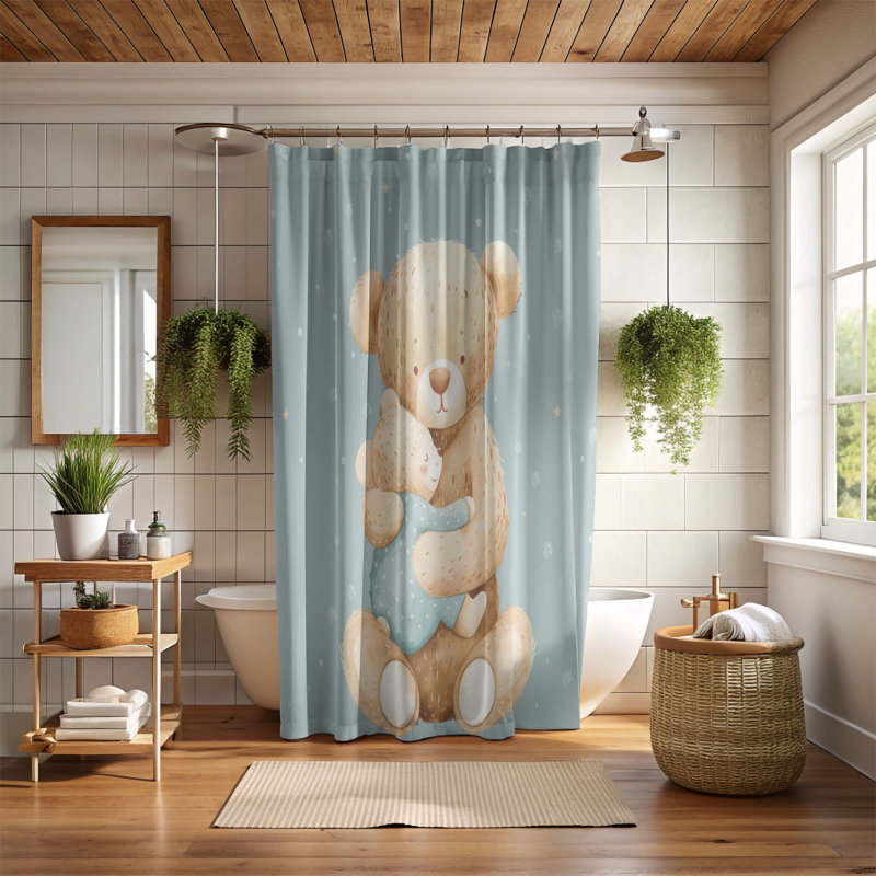 Rideau de douche Mom Cub - Premium, H 74 po x l 71 po