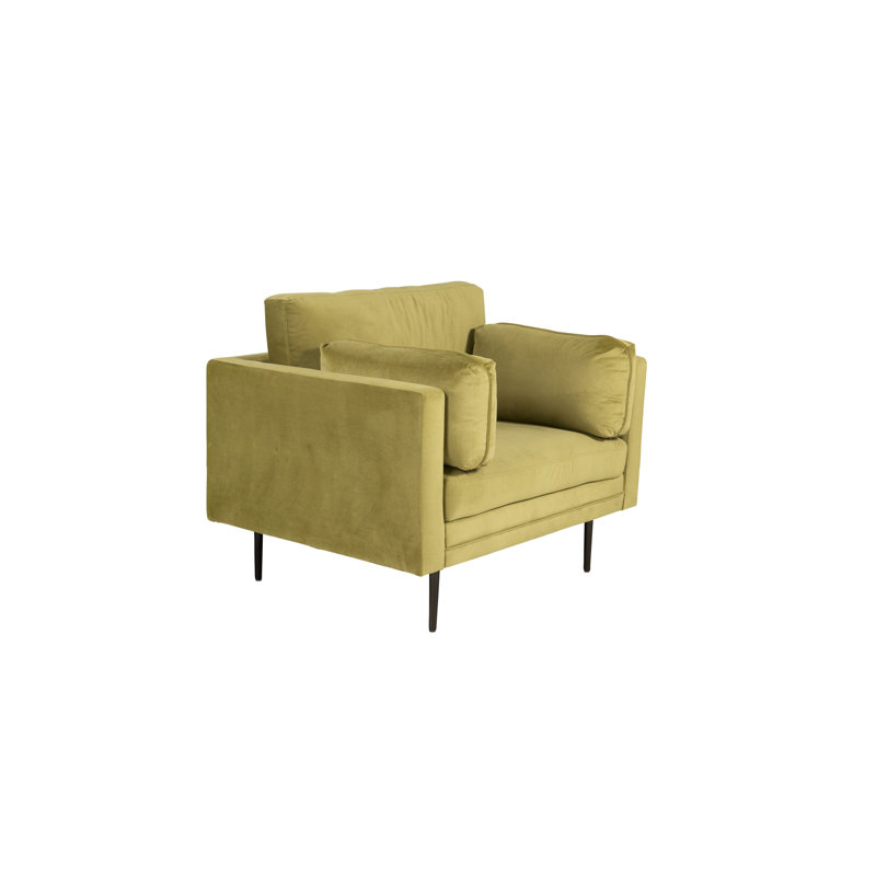 Bertwalda Upholstered Armchair, Green