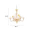 Lustre 6 lumières façon bougie Bliss
