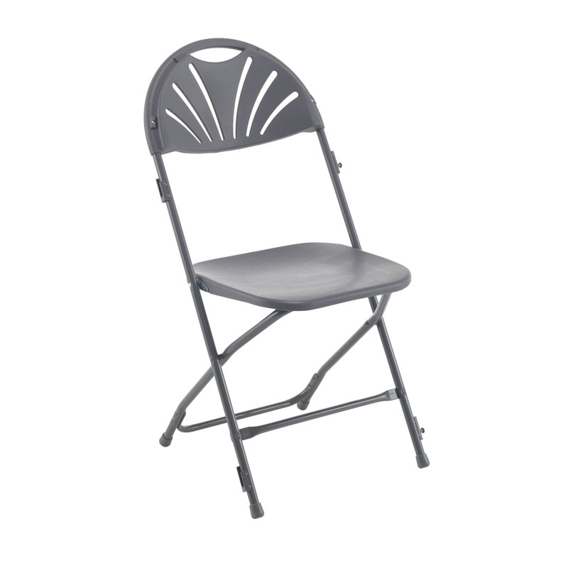 Plastic / Resin Folding Chair, Charcoal