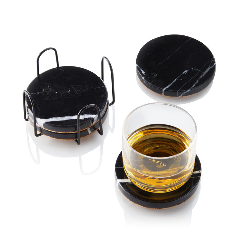 Marble Coaster in Black
