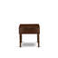 5 Piece Modern Dining Table Set Includes a Rectangle Wooden Table with Dropleaf and 4 Faux Leather Dining Room Chairs, Mahogany-106903486-132054531