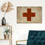 Croix rouge - Impression sur toile-12305244