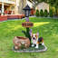 Jardinières solaires Corgi, décoration de jardin de ferme en résine pour patio