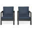 Chaise de patio en aluminium avec coussins-777205571