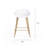 Beitske Counter Height 24" Dining Table and Steel Pedestal Base Indoors plus Counter Stools-1614720135