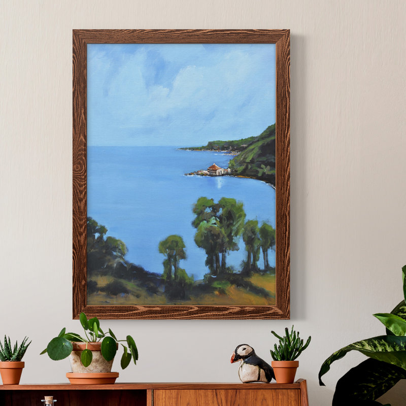 Toile encadrée de qualité supérieure Harbour Side III - prête à être accrochée, Cadre en érable, H 17 po x l 20 po x P 1 po