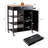 Mobile Kitchen Island Cart With Rubber Wood Top-943336210