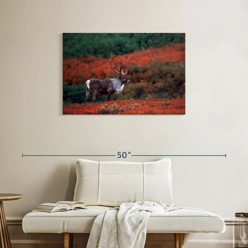 Autumn Caribou, 24" H x 36" W