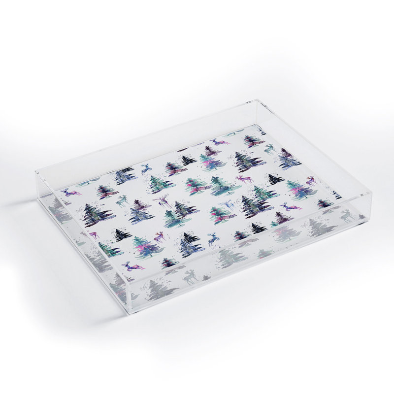 Knotweed Plastic / Acrylic Tray, 1.75" H x 15.5" W x 12" L