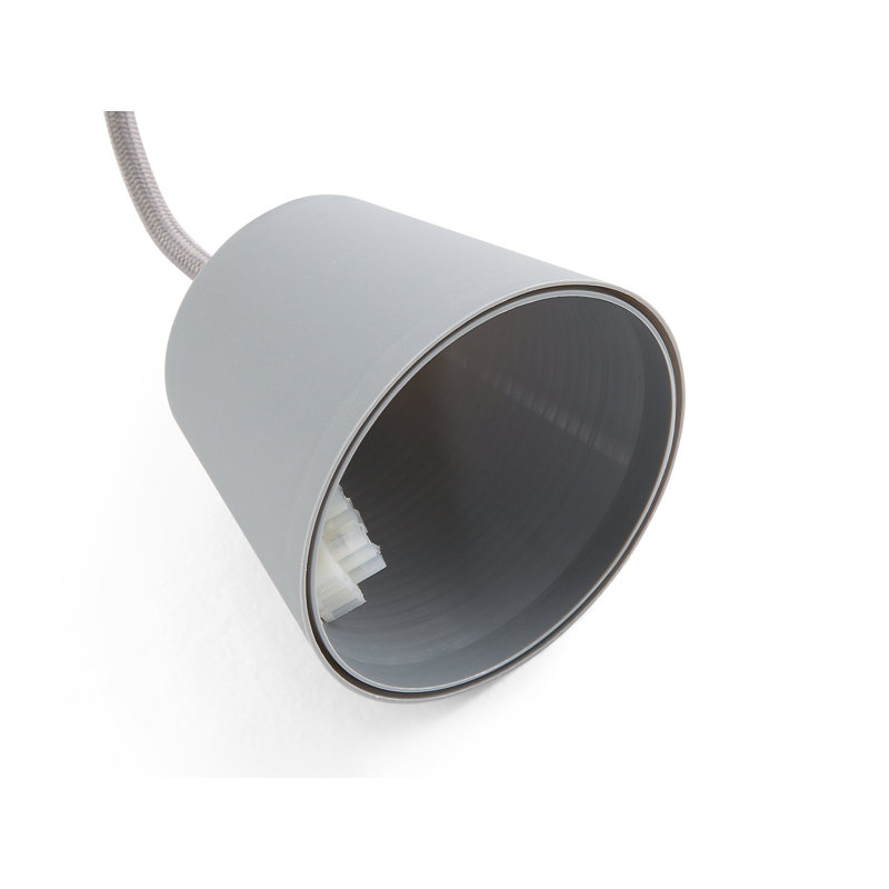 1 - Light Bulb Pendant, Grey