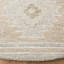 Tapis beige en laine touffeté à la main à motif géométrique Yazmin-225116191