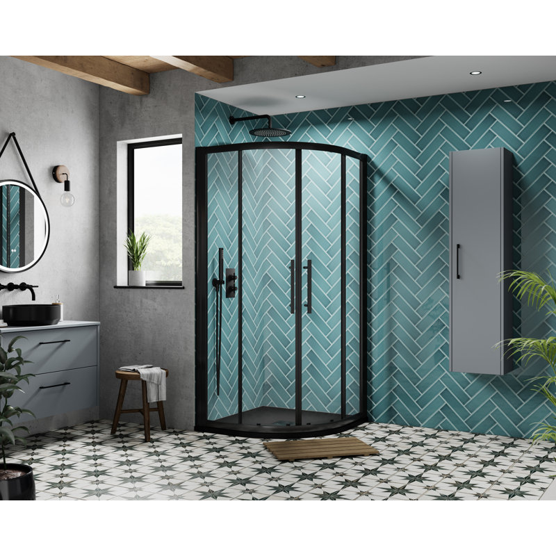 Apex Quadrant Shower Enclosure, 190cm H x 98cm W x 98cm  D