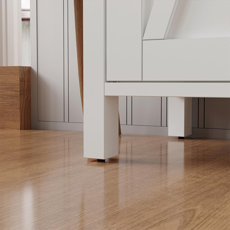76cm Sideboard, White/Brown