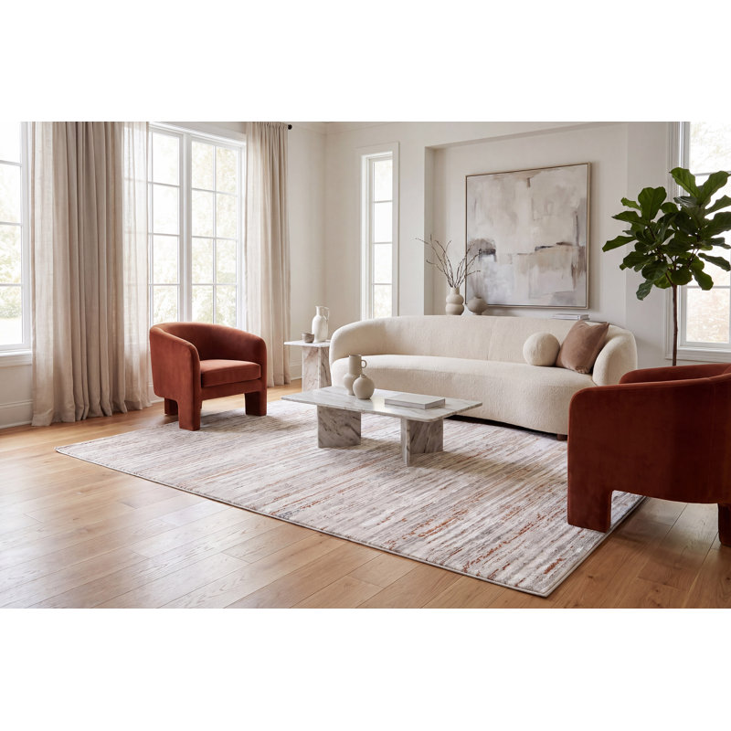 Striped Rug, Rectangle 5'2" x 7'