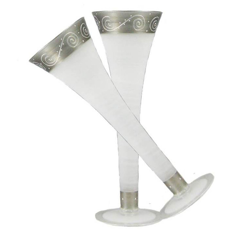 Flûte en verre Heirloom Swirl