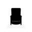 Chaise berçante pivotante cachée en polymère Leeward-98358832-98358856