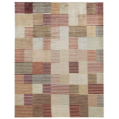 Hand-Knotted High-Quality Multi-Colored Area Rug