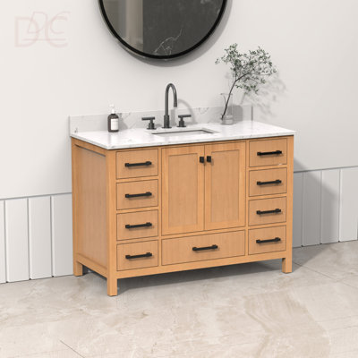 Meuble-lavabo autoportant 48 po avec comptoir 48 po