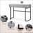 39" Mirrored Makeup Vanity Table with Stainless Steel Base, Mirrored Console Dressing Table with 2 Drawers,Versatile Desk for Bedroom and Office-116767153
