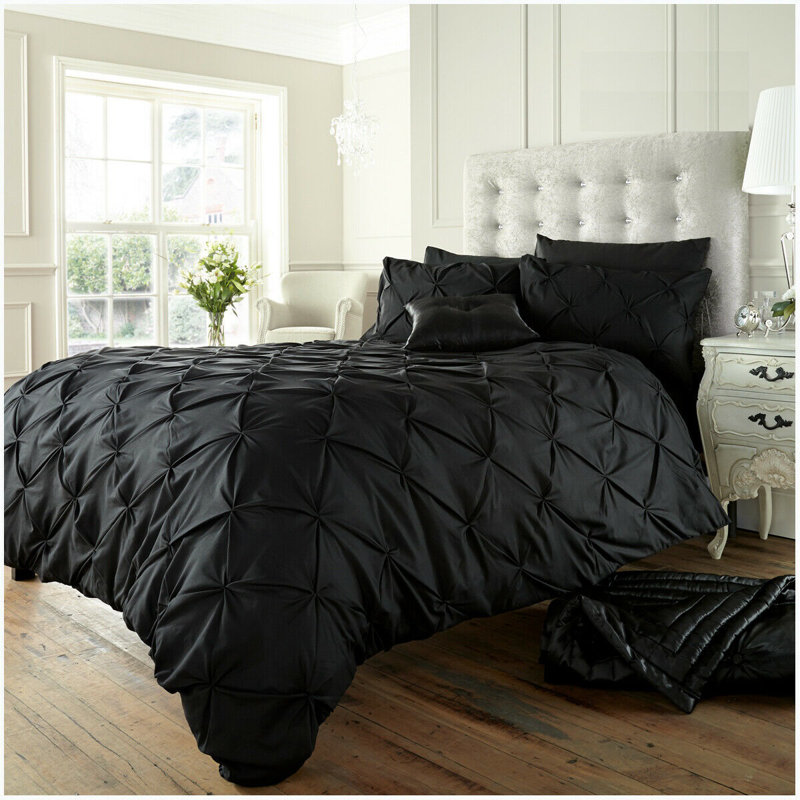 Huebner Striped Duvet Cover Set with Pillowcases, Single Duvet Cover + 1 Standard Pillowcase
