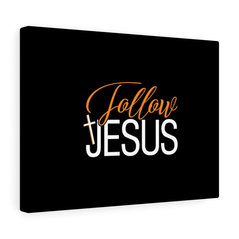 Follow Jesus - Wrapped Canvas Print, 28cm H x 36cm W