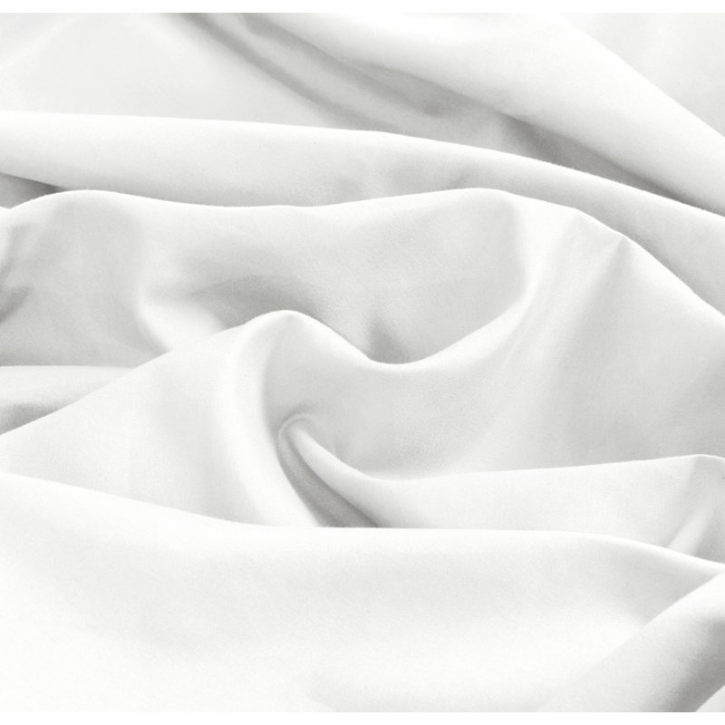 Kirke Flannel Fitted Sheet, White, Kingsize (5')
