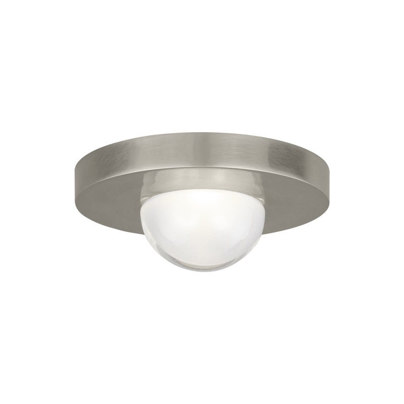 Ebell 1 - Light LED Flush Mount, Antique Nickel