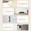 Armoire blanche pour salon avec tablette réglable - tablettes décoratives pour rehausser votre style