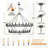 48 - Light Stainless Steel Dimmable Wagon Wheel Chandelier-1897002355