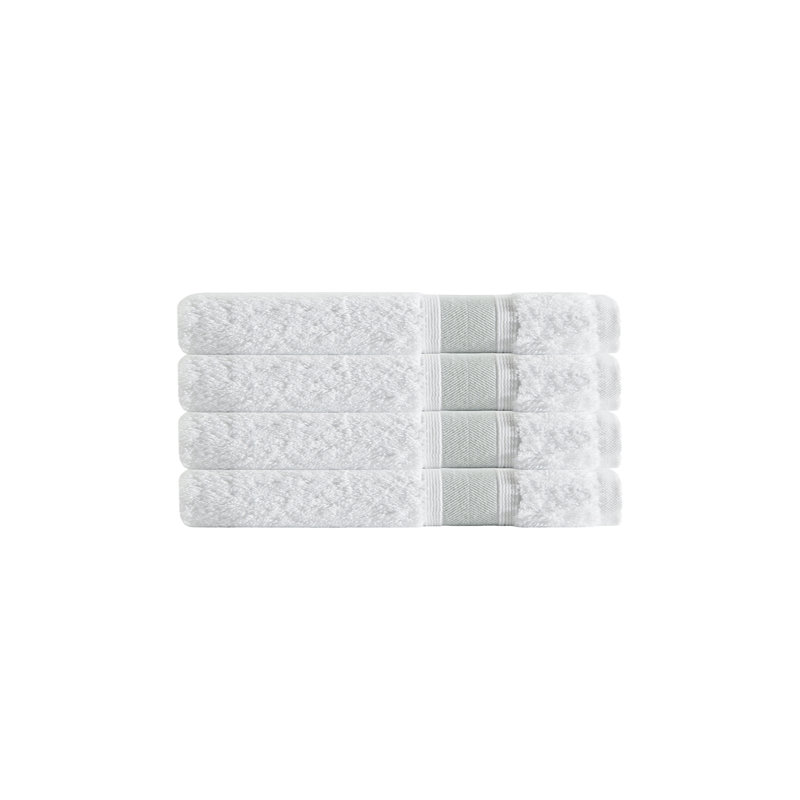 Turkish Cotton Plush Hand Towel, Salmon