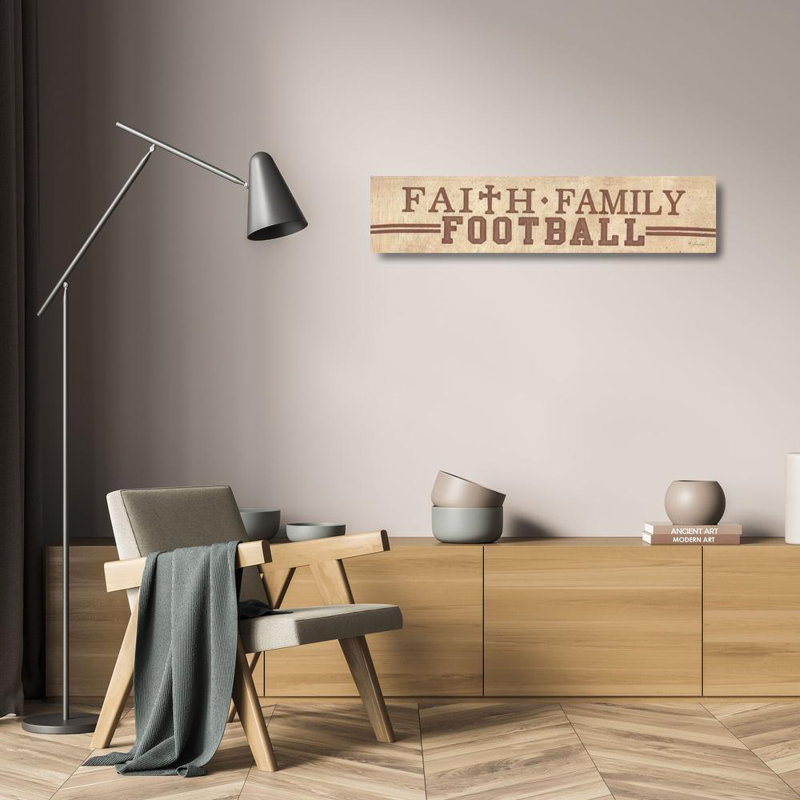 Foi, famille, football, H 5 po x l 24 po
